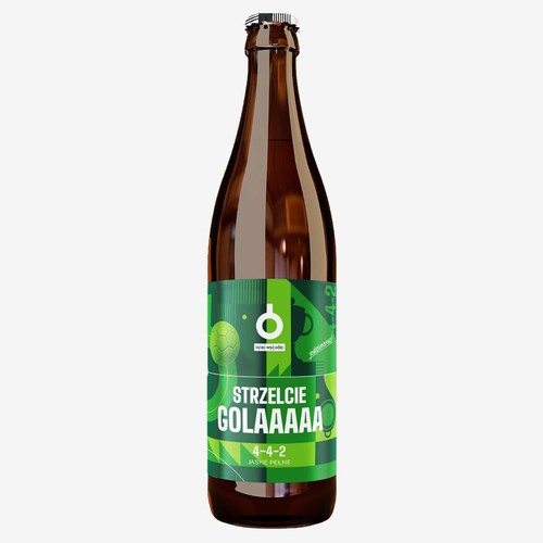 Piwo jasne pełne 4-4-2 Strzelcie Golaaaaa alk. 4,5% obj. Dziki Wschód 500 ml