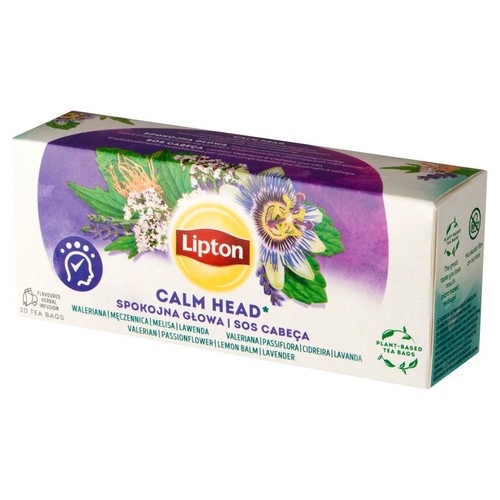 Herbata ziołowa odprężająca z walerianą i melisą  Lipton 20 torebek