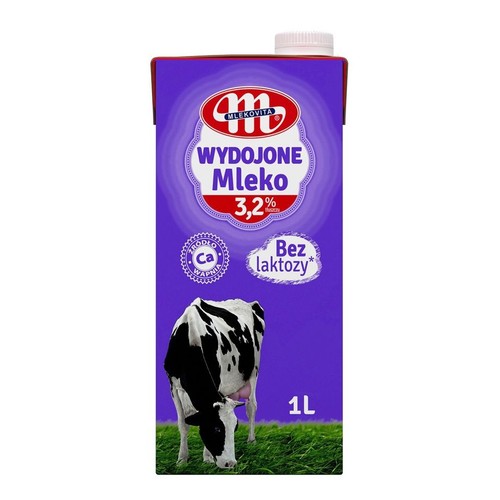 Mleko bez laktozy UHT 3.2% Mlekovita 1 l