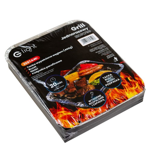 Grill piknikowy jednorazowy Eko-Light 1 sztuka