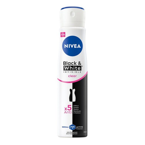 Antyperspirant invisible clear  48h NIVEA 250 ml