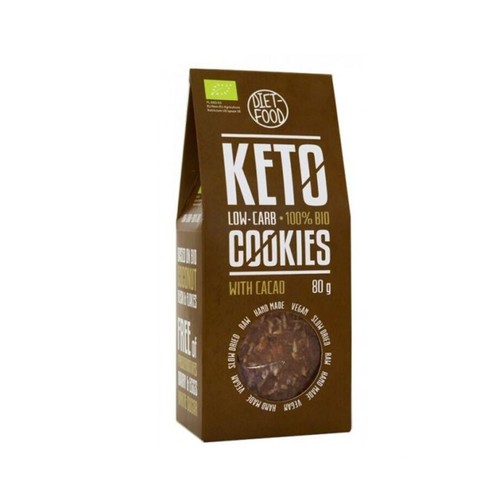 BIO Ciasteczka keto z kakao Diet-Food 80 g