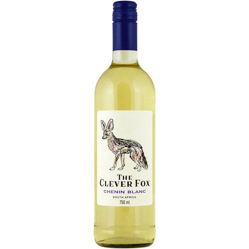 Wino południowoafrykańskie białe półwytrawne Chenin Blanc alk. 11,5% obj. Clever Fox 750 ml