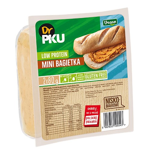 Mini bagietka niskobiałkowa DrPKU 2 x 80 g