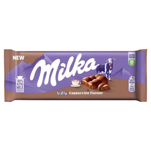 Czekolada mleczna bubbly Cappuccino flavour Milka 97 g