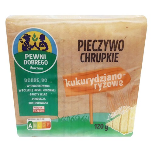 Pieczywo chrupkie kukurydziano ryżowe Pewni Dobrego 120 g