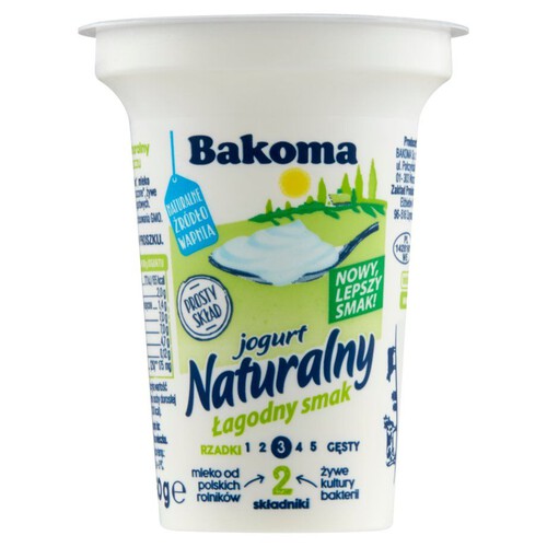 Jogurt naturalny 1,5% tłuszczu Bakoma 150 g