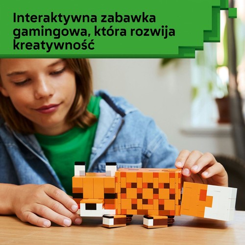 Zabawka Minecraft® Lis 21588, ozdobny model na prezent LEGO 1 sztuka