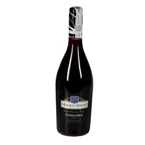 Wino amerykańskie czerwone półsłodkie Concord alk. 11,05 obj. Mogen David 750 ml