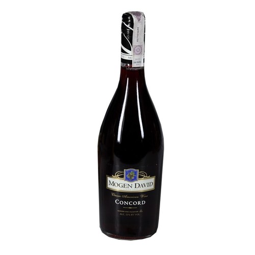 Wino amerykańskie czerwone półsłodkie Concord alk. 11,05 obj. Mogen David 750 ml