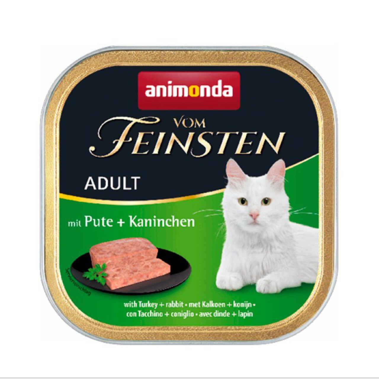 Karma mokra dla dorosłych kotów z indykiem i królikiem Animonda 100 g
