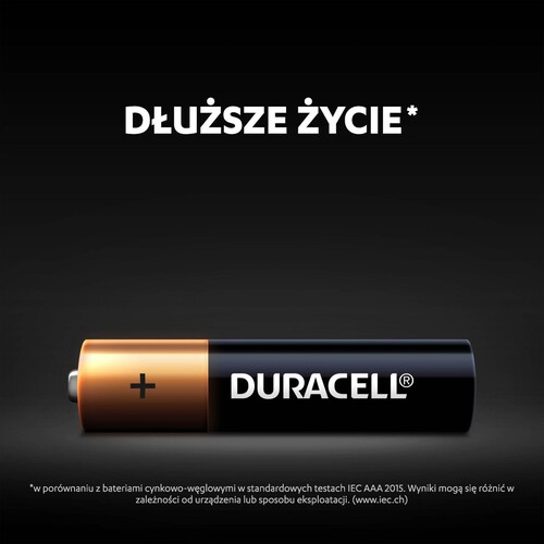 Baterie alkaliczne AAA (R3) Duracell 6 sztuk