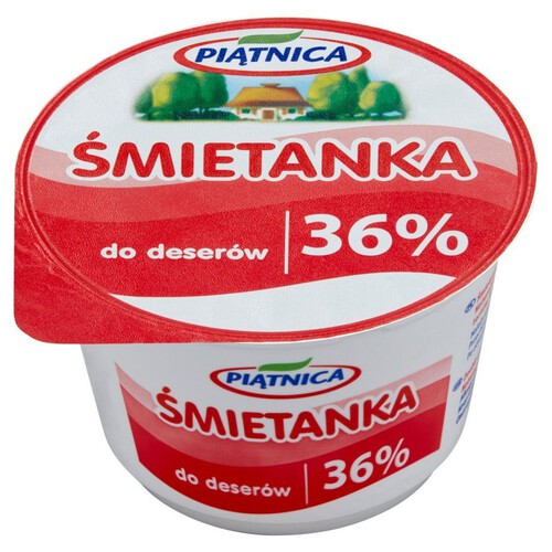 Śmietanka 36% homogenizowana Piątnica 200 g