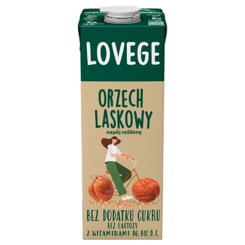 Napój owsiano-orzechowy bez laktozy Lovege 1 l