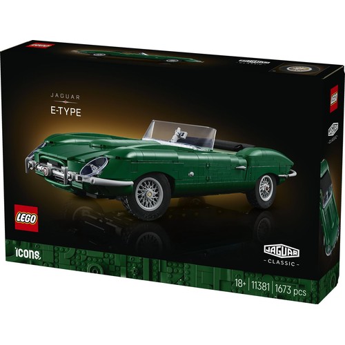 Icons Jaguar E-Type 11381, model samochodu sportowego LEGO 1 sztuka