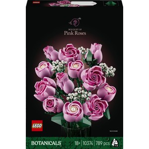 Dekoracyjny bukiet Botanicals Bukiet różowych róż 10374 LEGO 1 sztuka