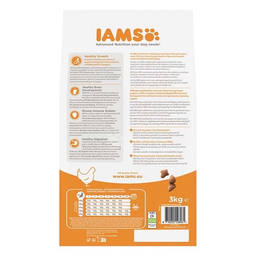 Karma sucha dla szczeniąt ze świeżym kurczakiem IAMS 3 kg