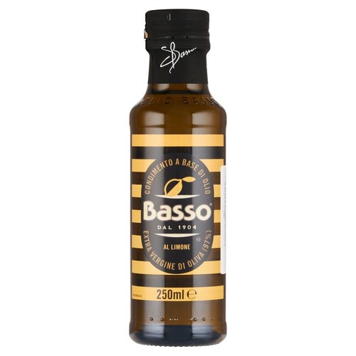 Oliwa z oliwek z pierwszego tłoczenia o smaku cytrynowym Basso 250 ml