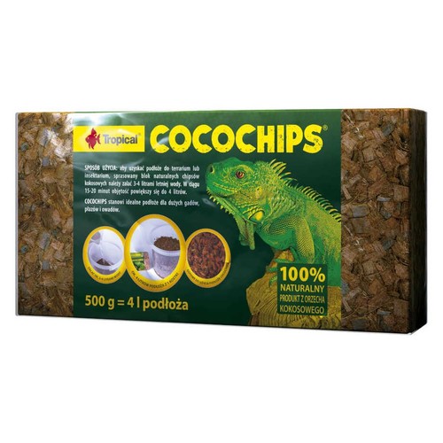 Cocochips naturalne podłoże do terrarium Tropical 650 g