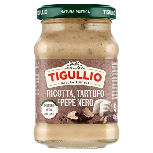Sos z serem Ricotta, truflami i czarnym pieprzem   Tigullio 185 g