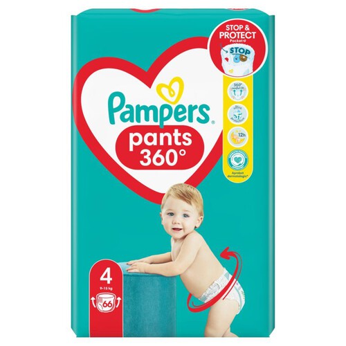 Pieluchomajtki 4 9-15 kg Pampers 66 sztuk