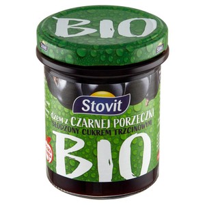 BIO Dżem z czarnej porzeczki   Stovit 200 g