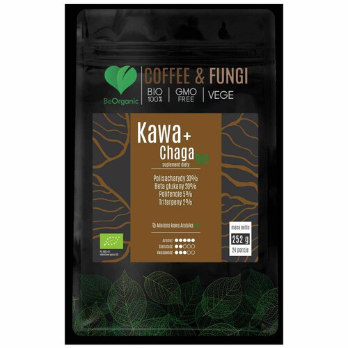 BIO Kawa mielona arabica chaga Coffe Fungi 252 g