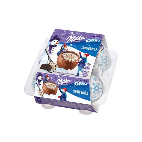 Snowballs Oreo czekoladowe kule Milka 112 g