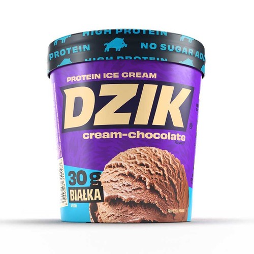 Lody proteinowe czekoladowe Dzik 500 ml