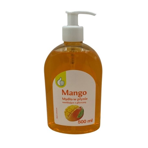 Mydło w płynie nawilżające z gliceryną Mango Auchan 500 ml