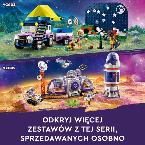 Friends Kamper z mobilnym obserwatorium gwiazd 42603 LEGO zestaw