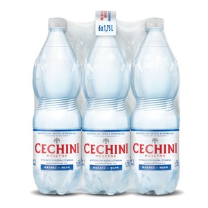 Woda niegazowana mineralna niskonasycona Cechini Muszyna 6 x 1,75 l