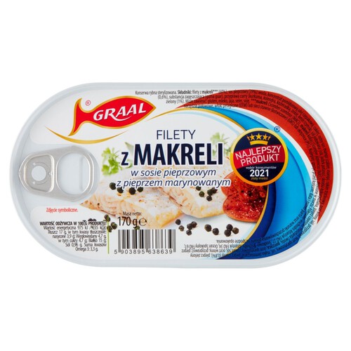 Filety z makreli w sosie pieprzowym GRAAL 170 g