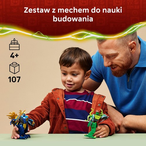 Zabawka NINJAGO® Bitwa w smoczym mechu Jaya 71853 LEGO 1 sztuka