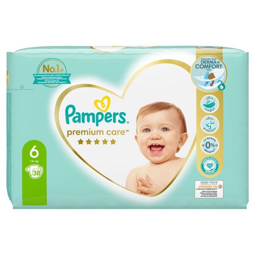 Premium Care Pieluchy rozmiar  6  Pampers 38 sztuk