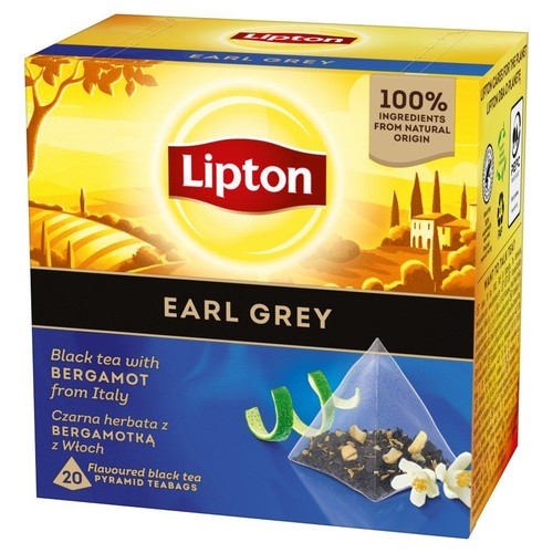 Earl Grey herbata czarna z bergamotką Lipton 20 torebek