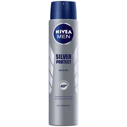 Silver Protect Antyperspirant męski w sprayu  NIVEA MEN 250 ml