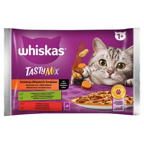 Karma mokra Tasty mix dla kota Whiskas 4 x 85 g
