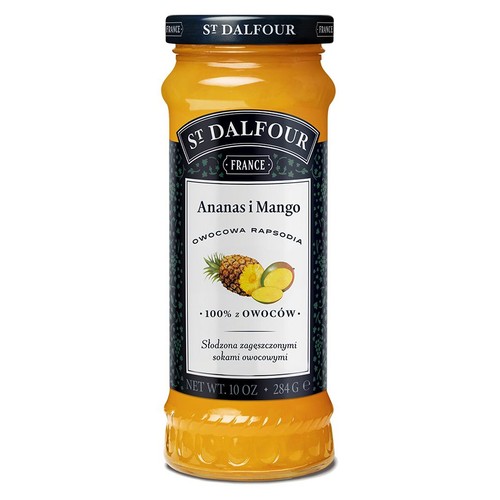 Konfitura z ananasów i mango słodzona sokiem owocowym St. Dalfour 284 g