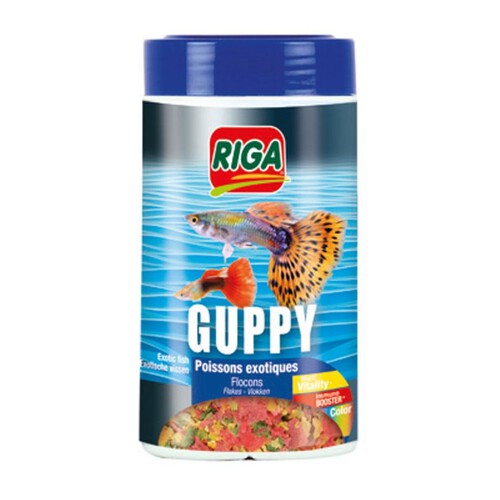 Guppy Pokarm dla gupików płatki Riga 50 g