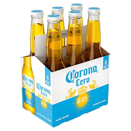 Piwo bezakoholowe jasne Cero alk. 0,0% obj. Corona 6 x 330 ml