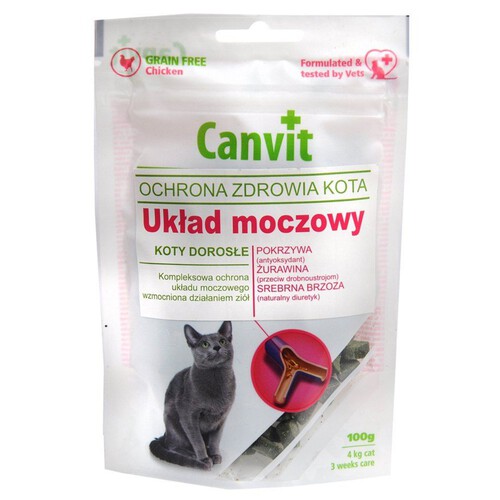 Prozdrowotne przysmaki funkcyjne dla kotów Canvit 100 g