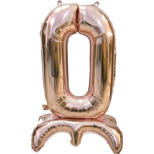 Balon foliowy stojący cyfra 0  GoParty 1 sztuka