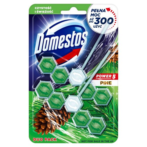  Power Duo Pine kostka toaletowa Domestos 1 sztuka