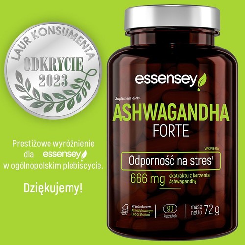 Ashwagandha Forte Essensey 90 kapsułek