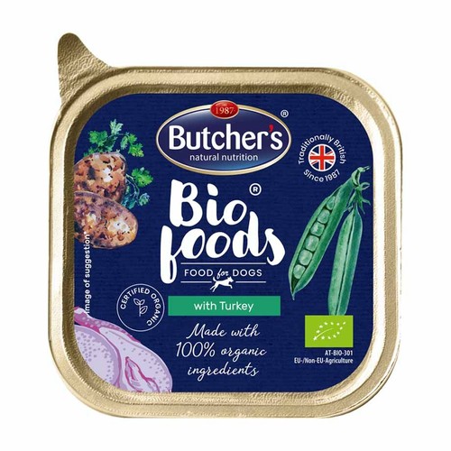 BIO Karma dla psów z indykiem pasztet Butcher's 150 g