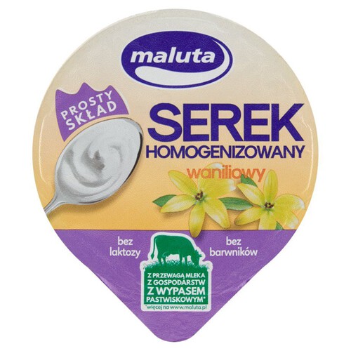 Serek homogenizowany waniliowy bez laktozy Maluta 220 g