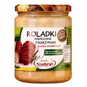 Roladki z nadzieniem warzywnym w sosie czosnkowym Szubryt 480 g