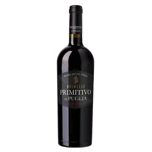Wino włoskie czerwone półwytrawne Primitivo di Puglia alk. 13,0% obj. Vionelli 750 ml