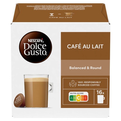 Dolce Gusto Cafe Au Lait kawa w kapsułkach Nescafé 16 kapsułek